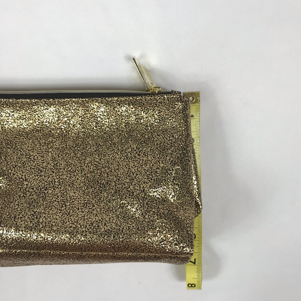 Ish Gold Cosmetics Bag NWOT - Picture 5 of 5